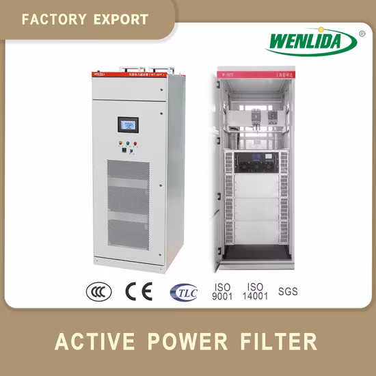 100A Three-Phase Four-Wire Rack-Mounted Active Harmonic Power Filter with IGBT and Monitor 3p3l/3p4l Power Quality Apf4l-400/100
