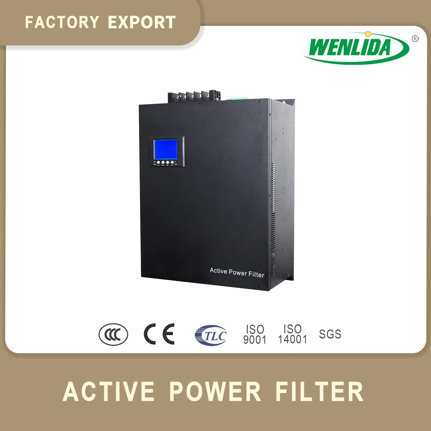 Apf Active Power Filter with IGBT Modular 97% Filter Harmonic Protect Power Transformer with Monitor